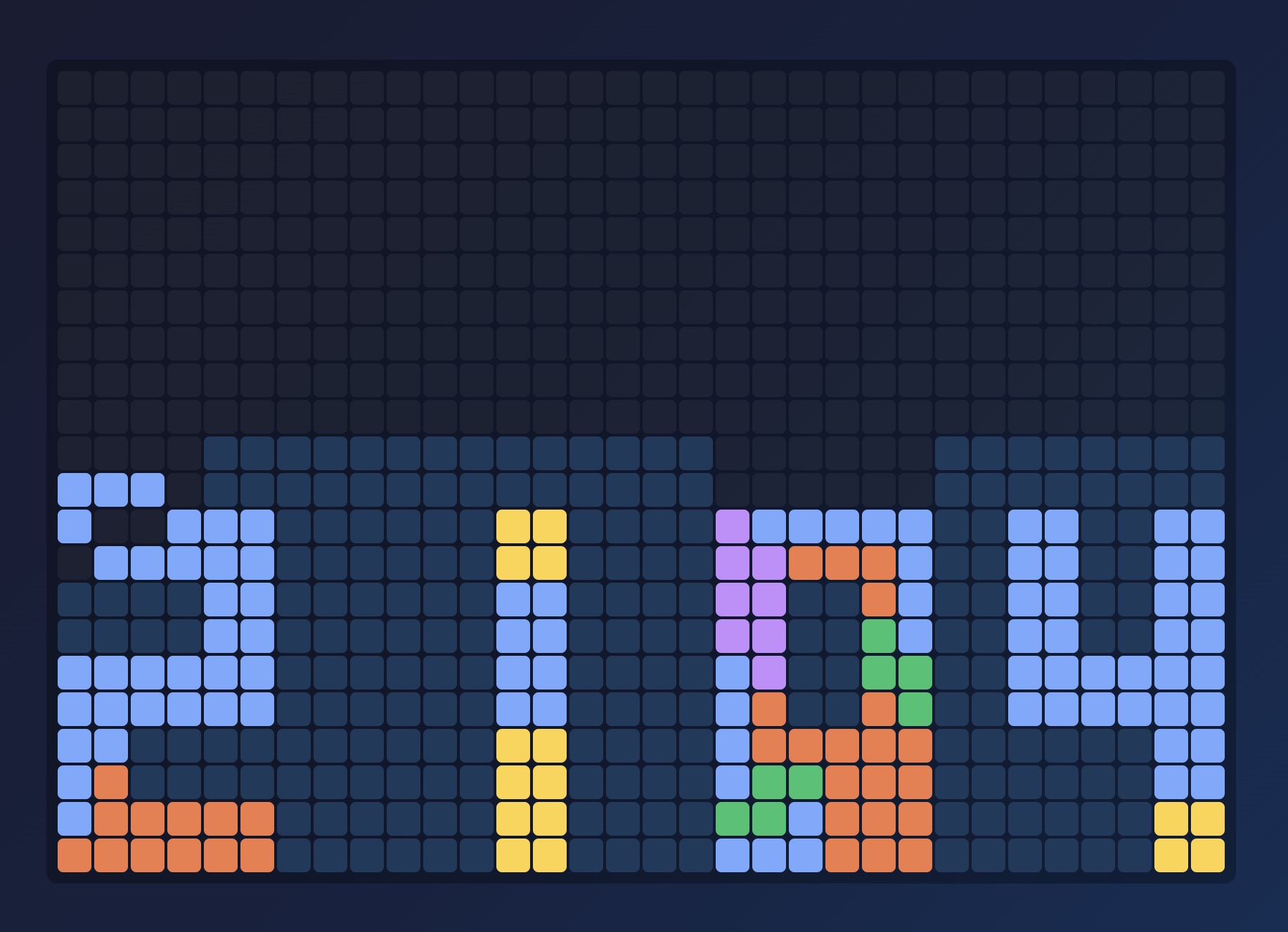 Screenshot of Tetris Time countdown clock
